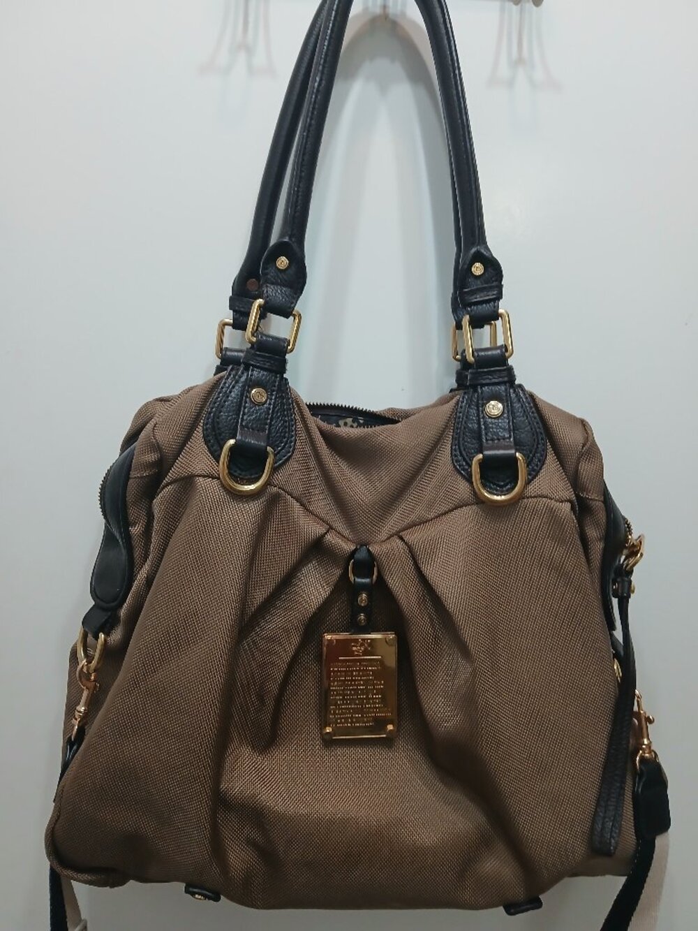 JPK Paris 75 Nylon & Leather Satchel